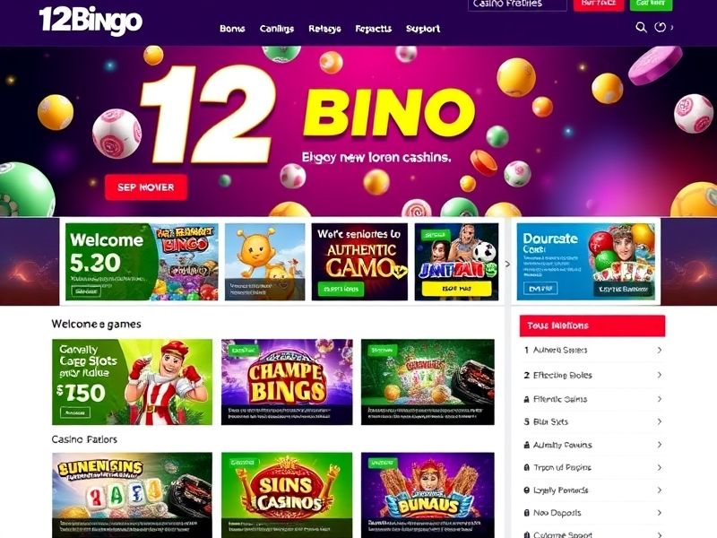 Welcome to 12bingo.com – the official promotional site for 12Bingo, offering real money Bingo and Casino games. Join exclusive promotions, access verified reviews, and learn expert strategies for winning.